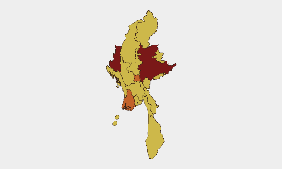 Myanmar sub-national risk map