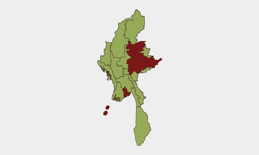 Myanmar sub-national risk map