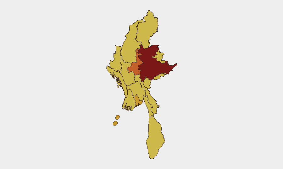 Myanmar sub-national risk map