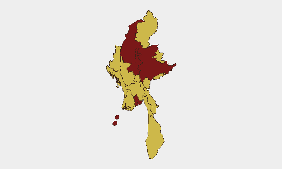 Myanmar sub-national risk map