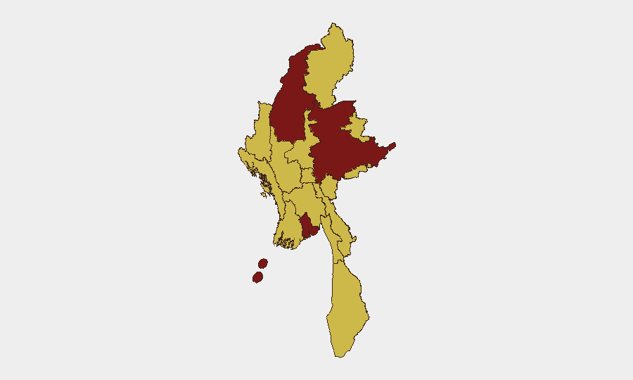 Myanmar sub-national risk map