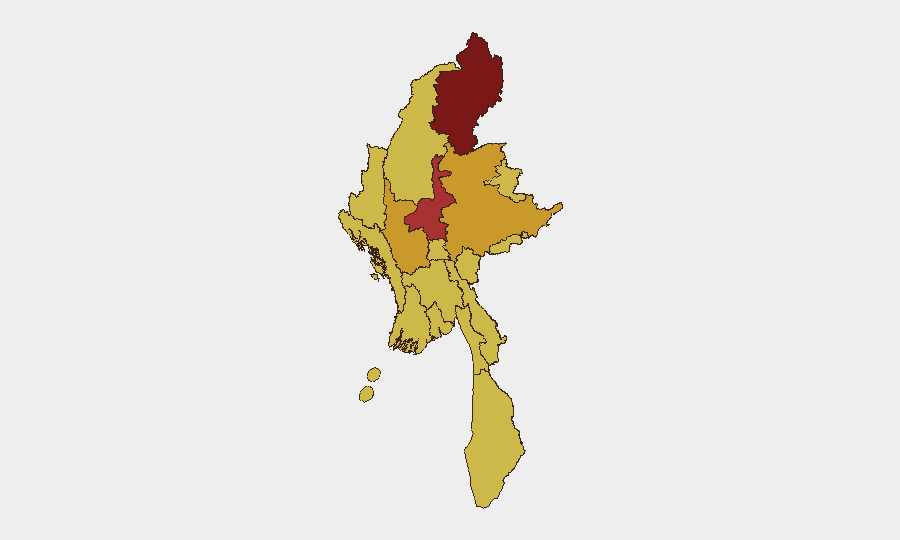 Myanmar sub-national risk map