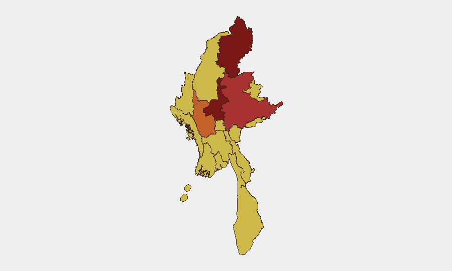 Myanmar sub-national risk map