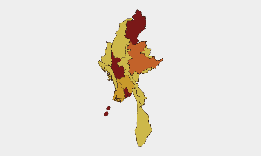 Myanmar sub-national risk map