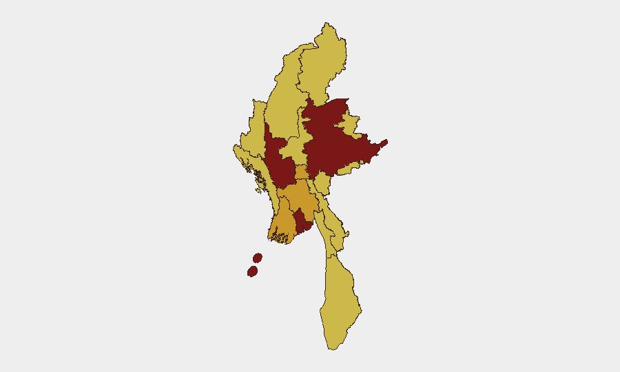 Myanmar sub-national risk map