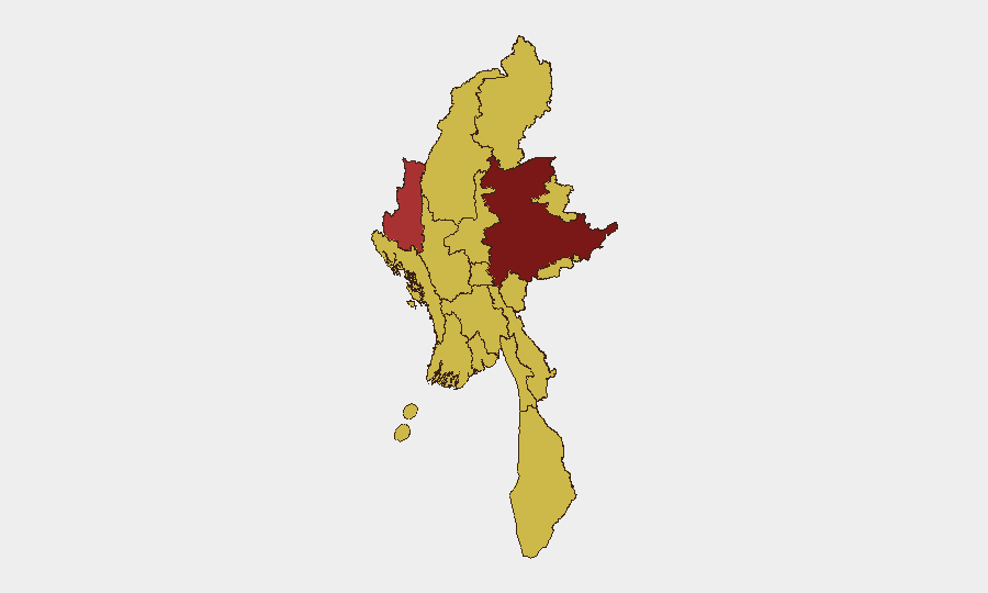 Myanmar sub-national risk map