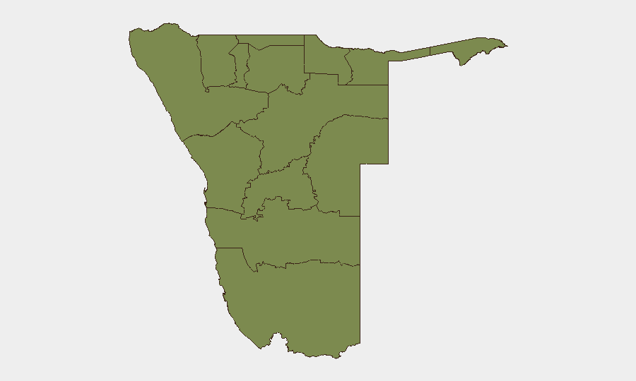 Namibia sub-national risk map