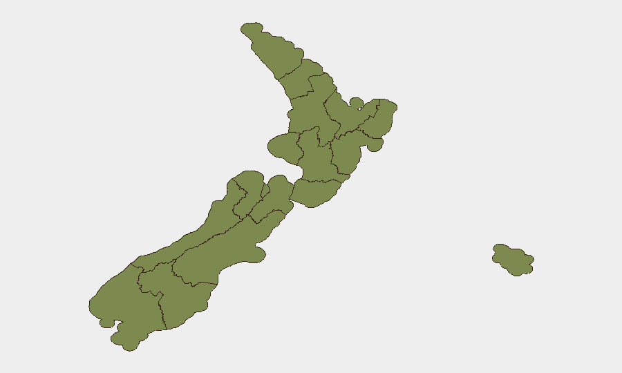 New Zealand sub-national risk map