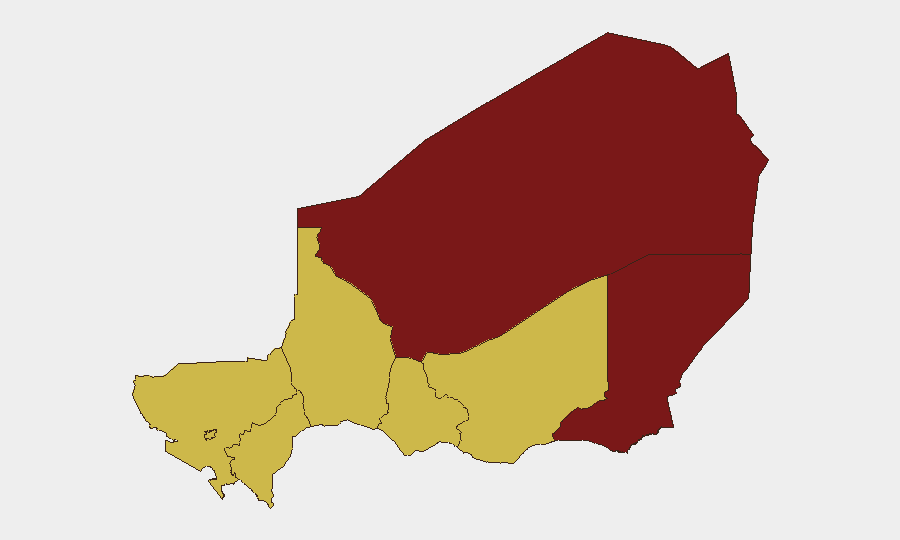 Niger sub-national risk map
