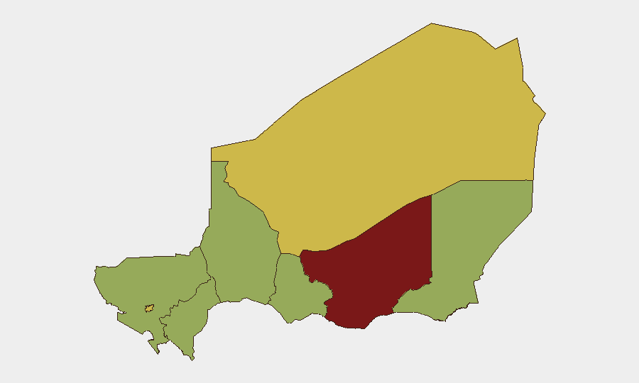 Niger sub-national risk map