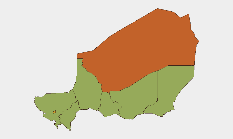 Niger sub-national risk map