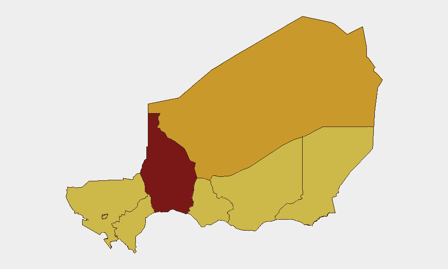 Niger sub-national risk map