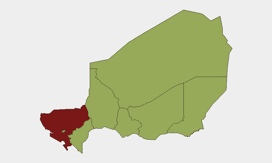 Niger sub-national risk map