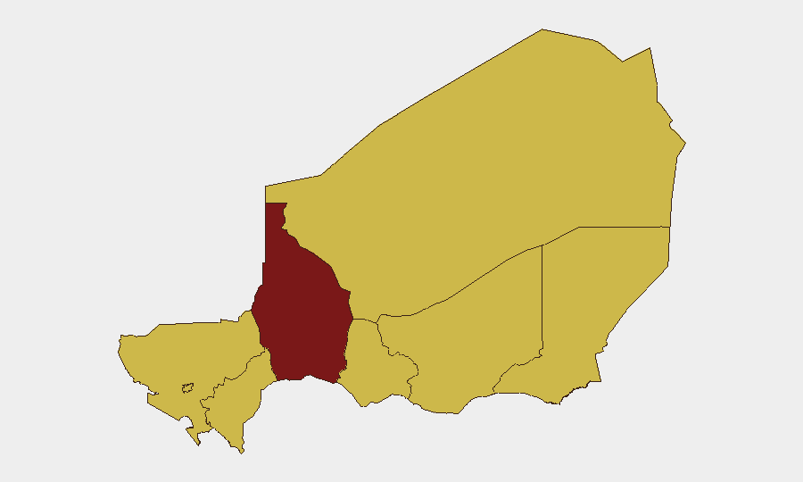 Niger sub-national risk map