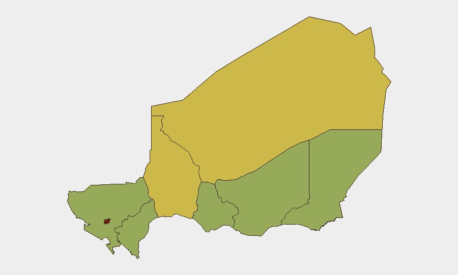 Niger sub-national risk map