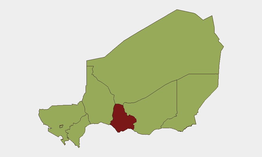 Niger sub-national risk map