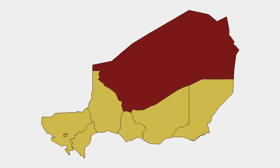 Niger sub-national risk map