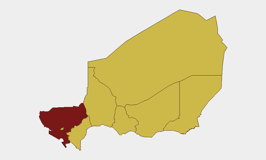 Niger sub-national risk map