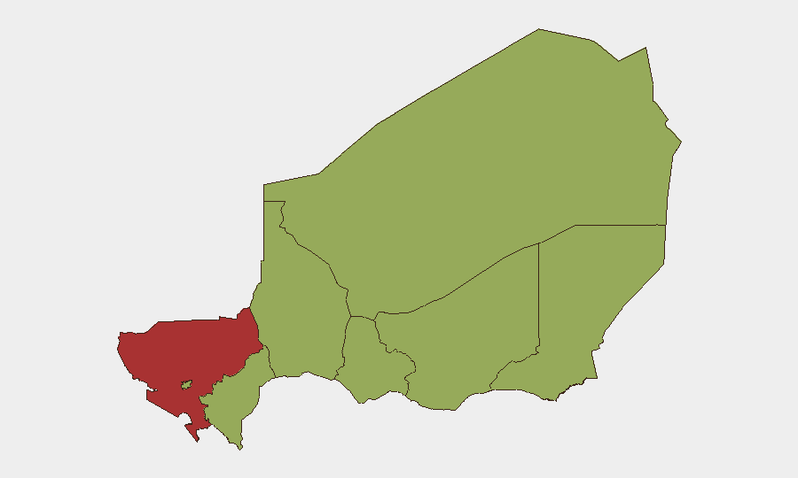Niger sub-national risk map