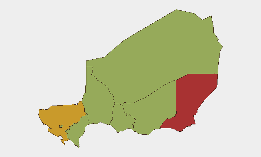 Niger sub-national risk map
