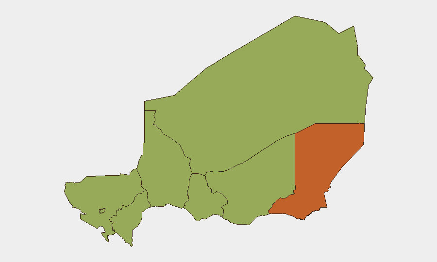 Niger sub-national risk map