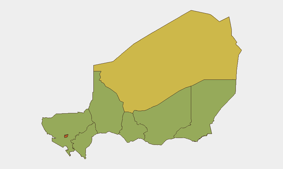 Niger sub-national risk map
