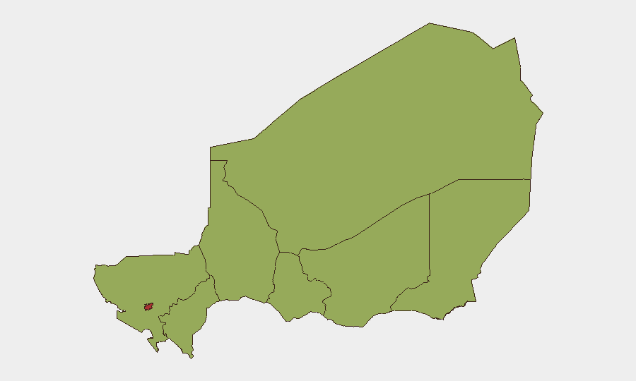 Niger sub-national risk map