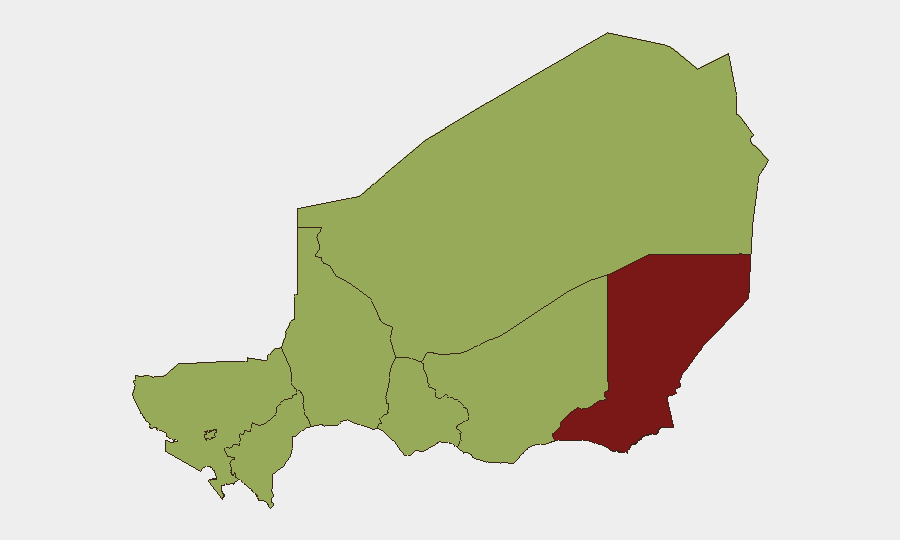 Niger sub-national risk map