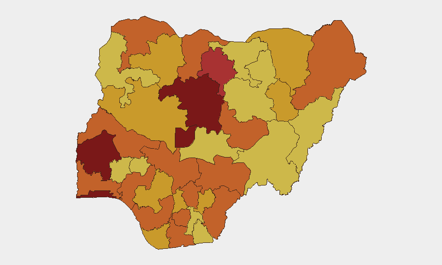 Nigeria sub-national risk map
