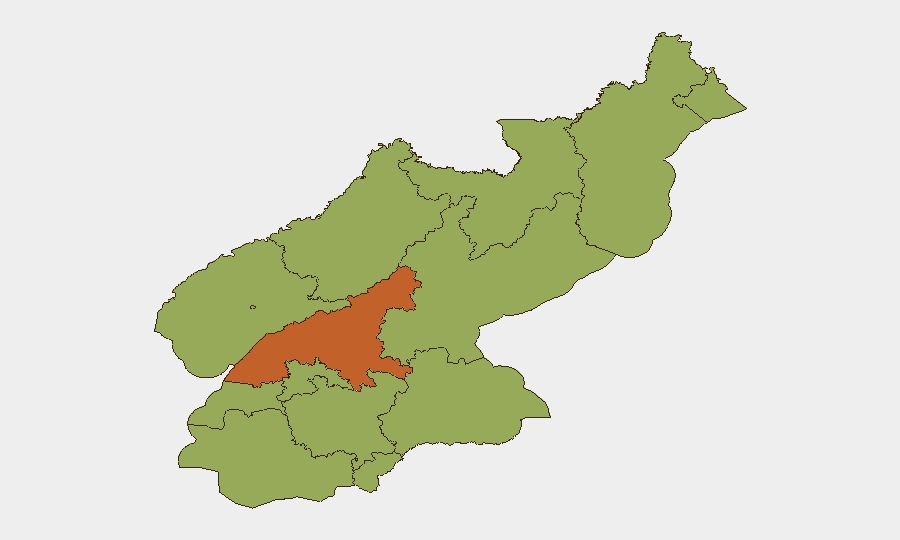 North Korea sub-national risk map
