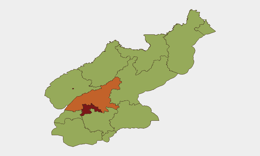 North Korea sub-national risk map