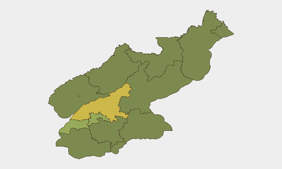 North Korea sub-national risk map