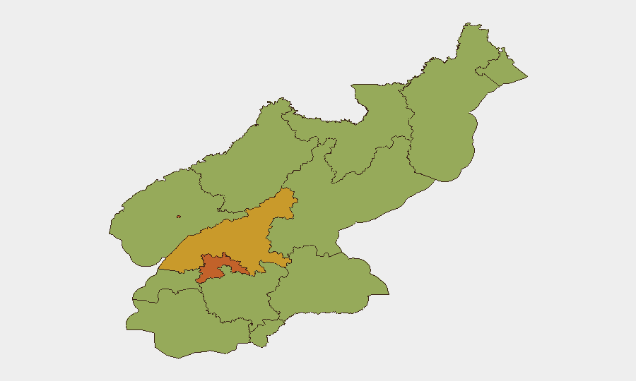 North Korea sub-national risk map