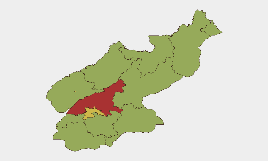 North Korea sub-national risk map