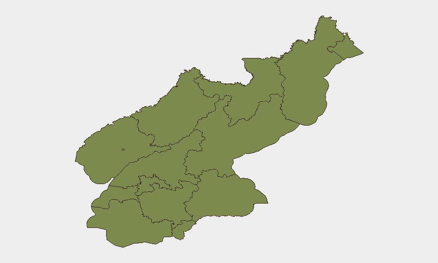 North Korea sub-national risk map
