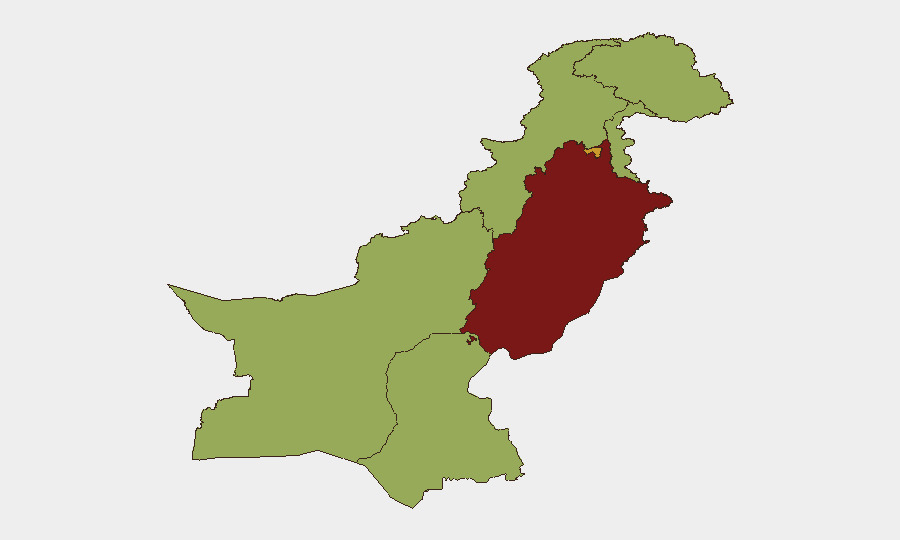 Pakistan sub-national risk map