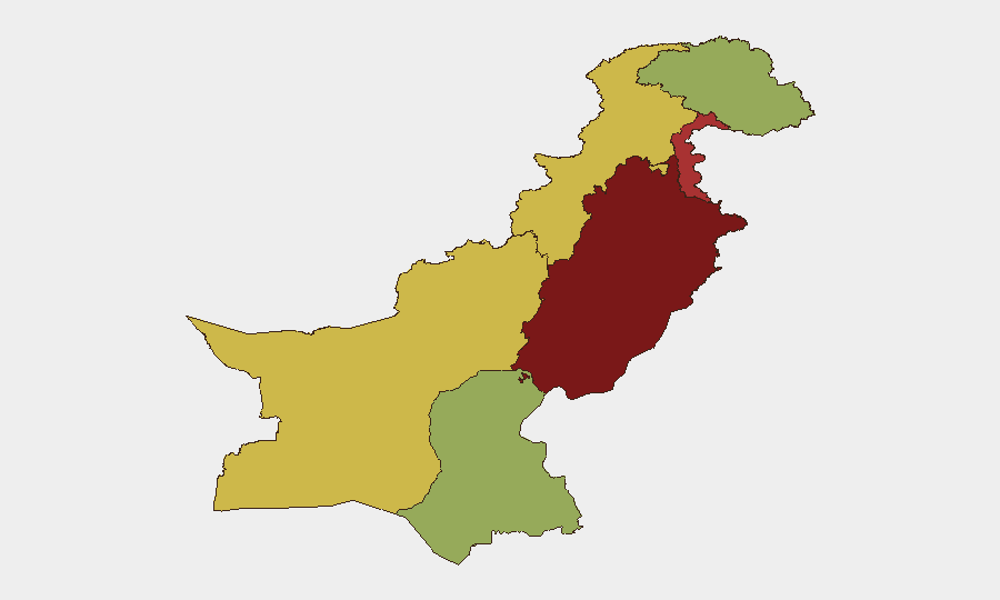 Pakistan sub-national risk map