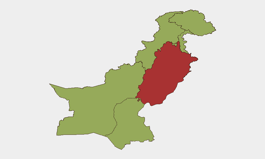 Pakistan sub-national risk map