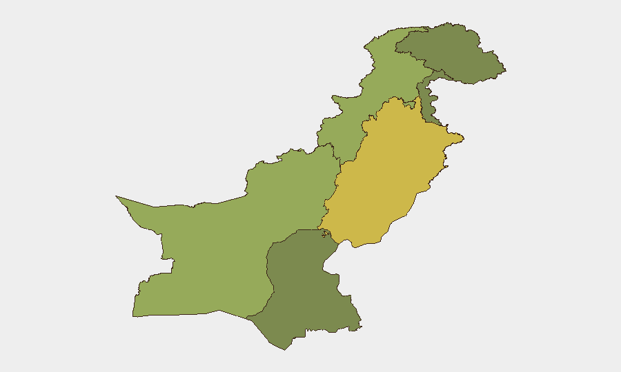 Pakistan sub-national risk map