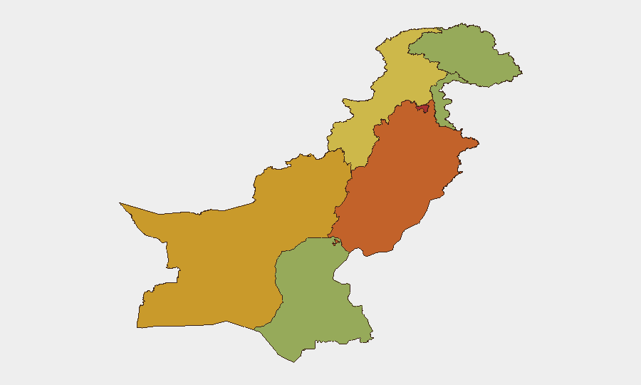 Pakistan sub-national risk map