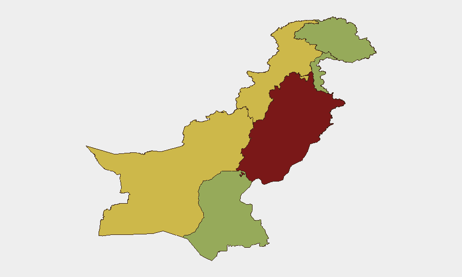 Pakistan sub-national risk map