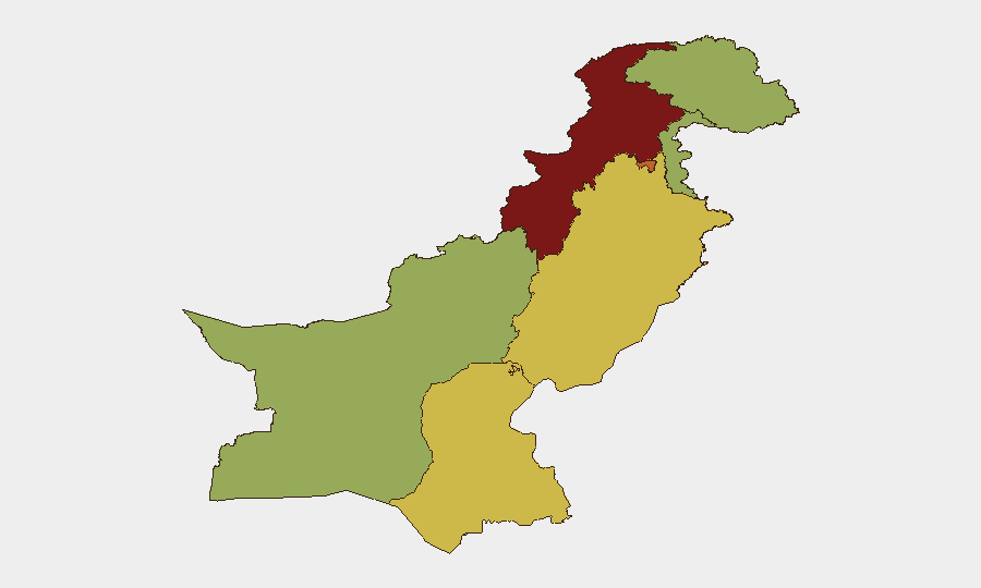 Pakistan sub-national risk map