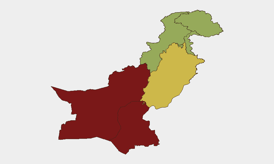 Pakistan sub-national risk map