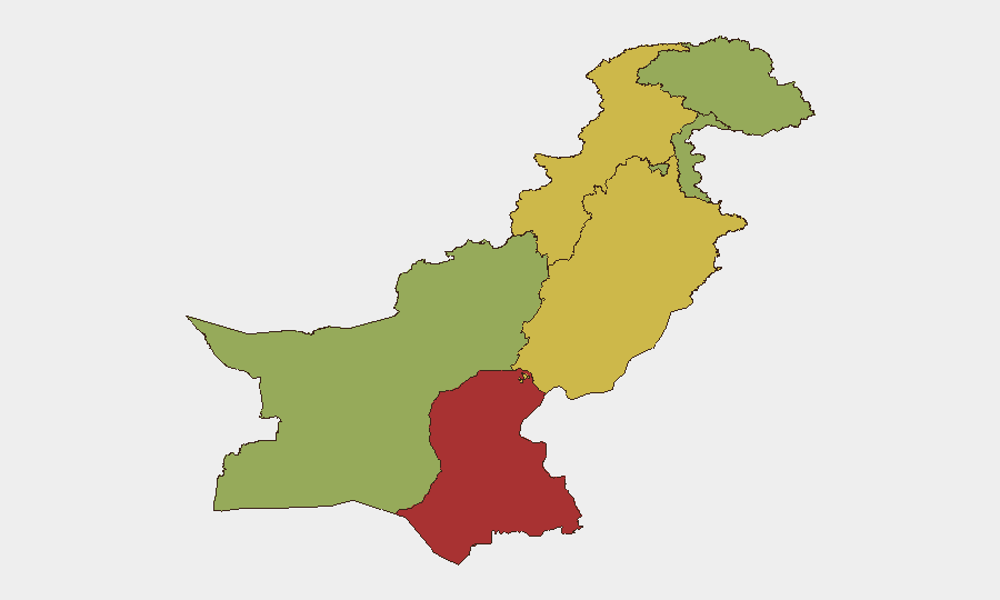 Pakistan sub-national risk map