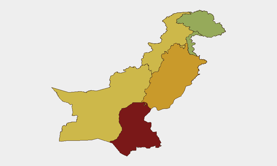 Pakistan sub-national risk map