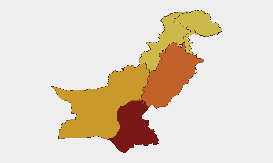 Pakistan sub-national risk map
