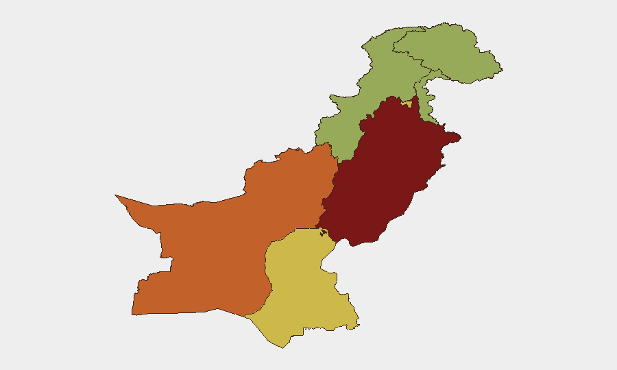 Pakistan sub-national risk map