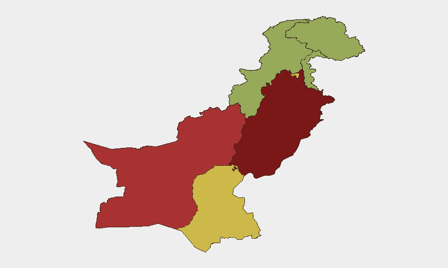 Pakistan sub-national risk map