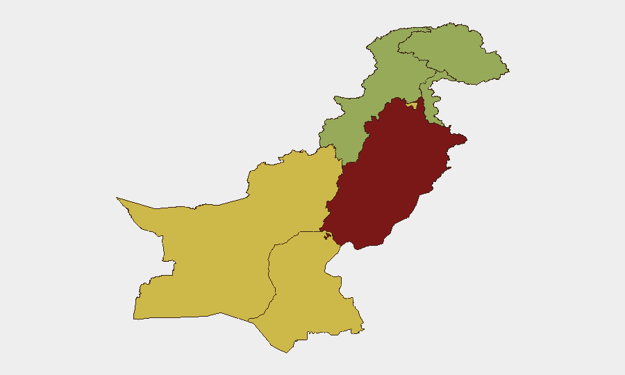 Pakistan sub-national risk map