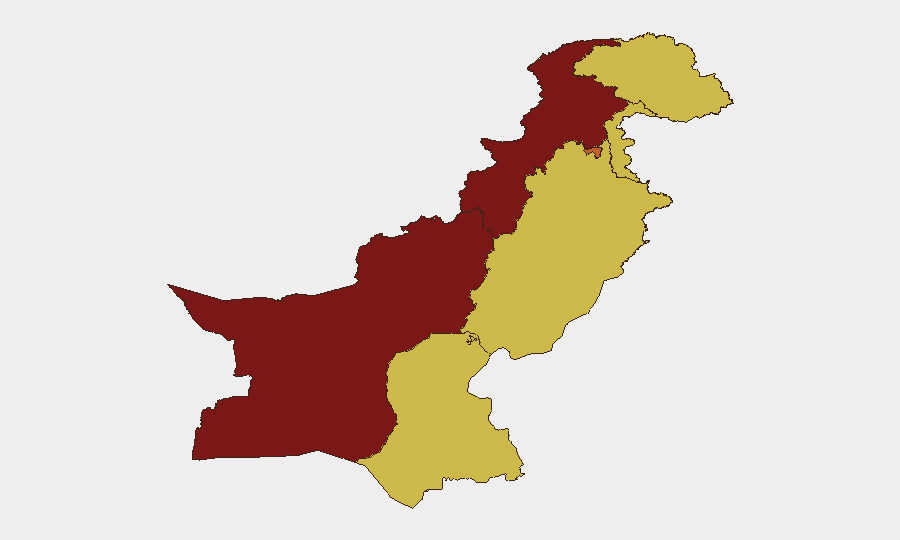 Pakistan sub-national risk map